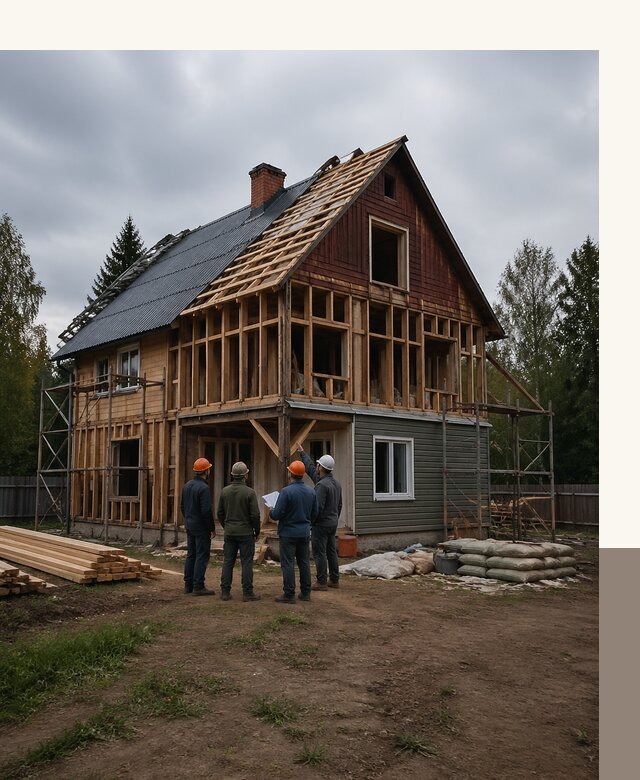 Реконструкция дачного дома в Белебее под ключ с проектом